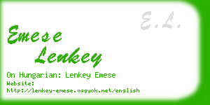 emese lenkey business card